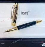 New 2024 Copy Mont Blanc 100 Yrs Meisterstuck Rollerball Pen Gold and Green